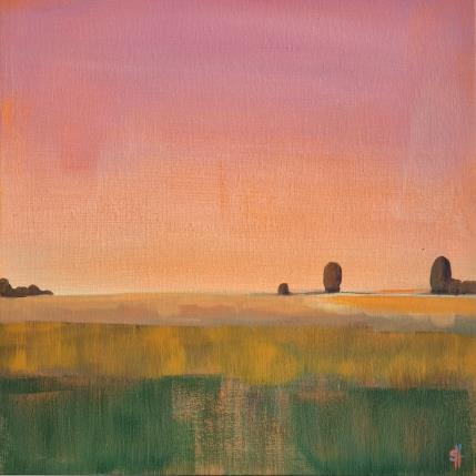 Painting RUSTLE OF THE FIELDS by Herz Svenja | Painting Abstract Acrylic Landscapes