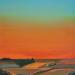 Painting ORANGE SKY by Herz Svenja | Painting Impressionism Landscapes Acrylic