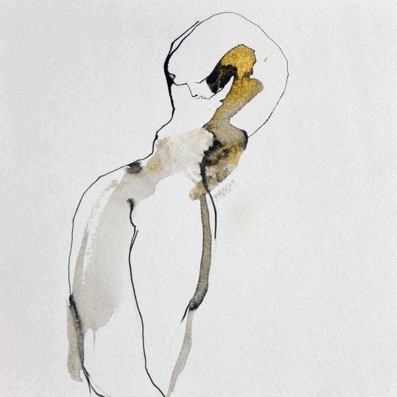 Painting Nu 562 by Pagny Corine | Painting Figurative Nude