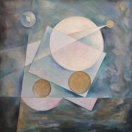 Painting Radiant Circle by Tryndyk Vasily | Painting Figurative Oil Minimalist