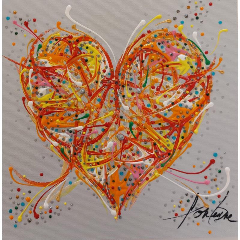Painting Heart pour toi by Fonteyne David | Painting Figurative