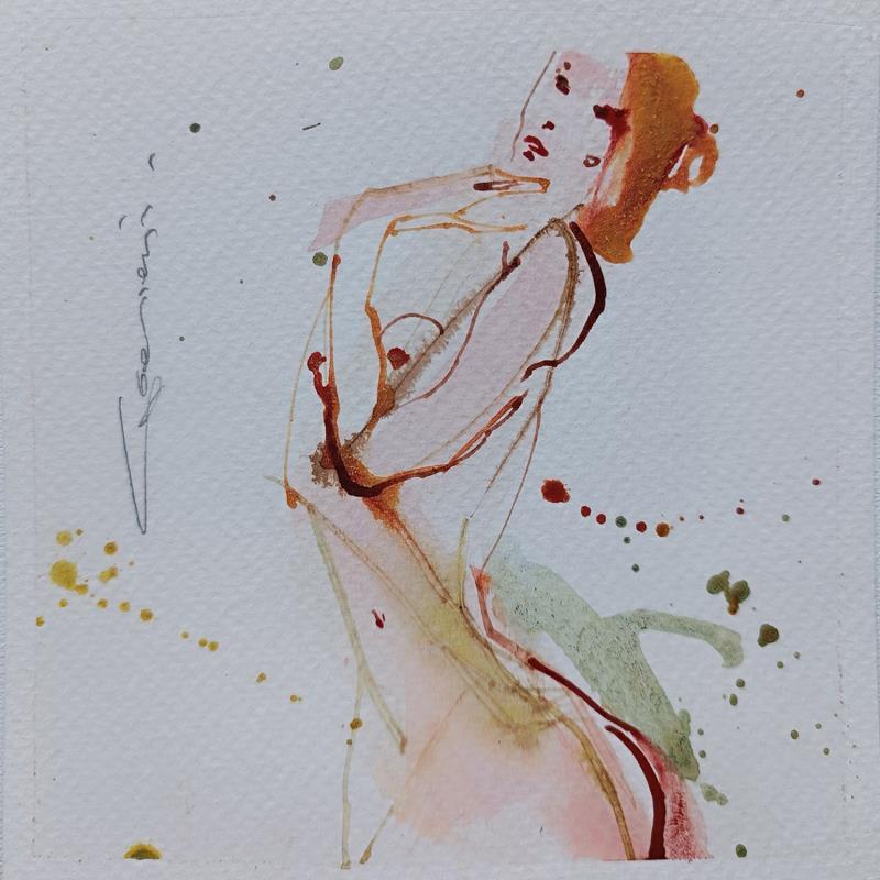 Painting Manos - 01 - 55 by Goessens Didier | Painting Figurative Acrylic, Watercolor Nude
