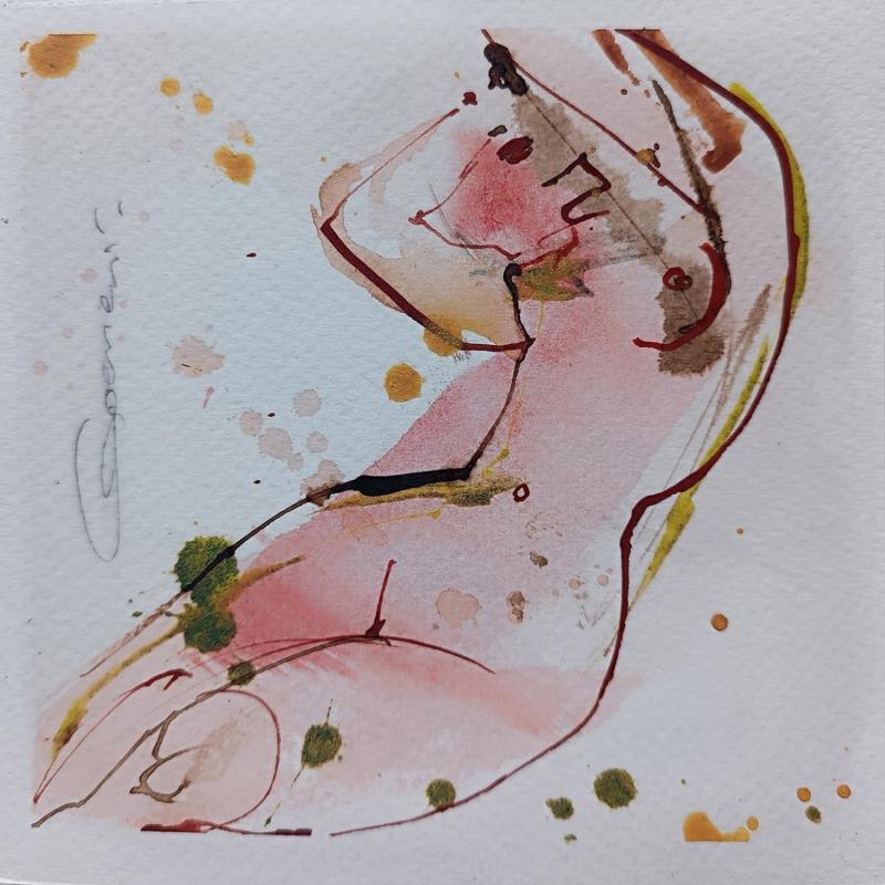 Painting Manos - 01 - 50 by Goessens Didier | Painting Figurative Nude Watercolor Acrylic