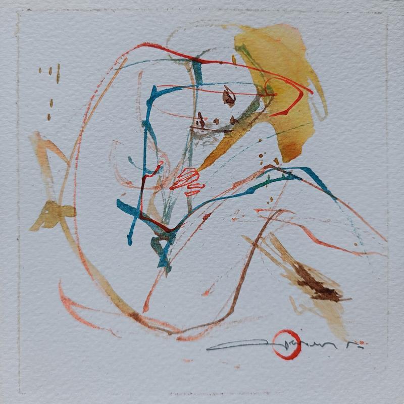 Painting Onycios - 01 - 05 by Goessens Didier | Painting Figurative Nude Watercolor