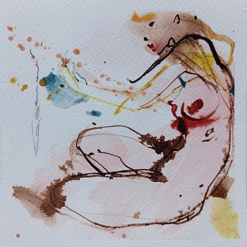 Painting  Manos - 01 - 43 by Goessens Didier | Painting Figurative Nude Watercolor Acrylic