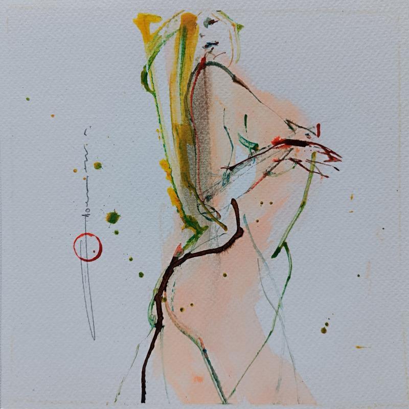 Painting Onycios - 02 - 38 by Goessens Didier | Painting Figurative Nude Watercolor Acrylic