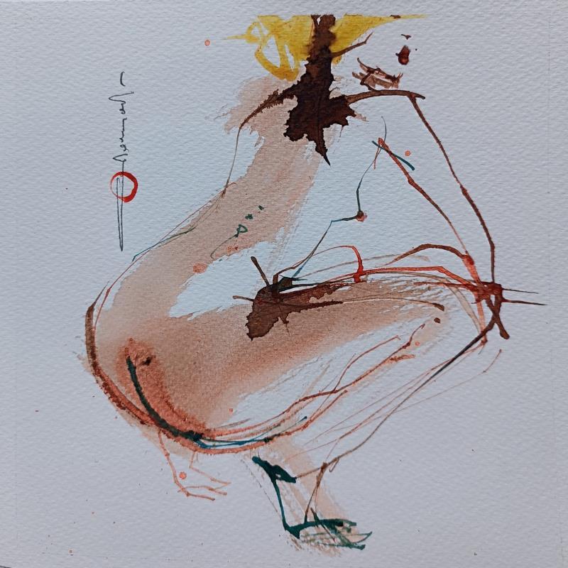Painting Onycios - 02 - 14 by Goessens Didier | Painting Figurative Nude Watercolor Acrylic
