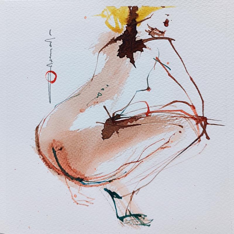 Painting Onycios - 02 - 14 by Goessens Didier | Painting Figurative Acrylic, Watercolor Nude, Pop icons