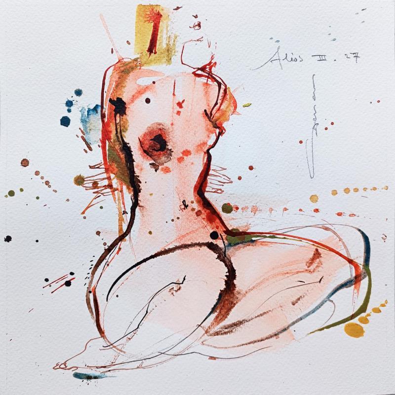 Painting Onycios - 03 - 27 by Goessens Didier | Painting Figurative Nude Watercolor Acrylic