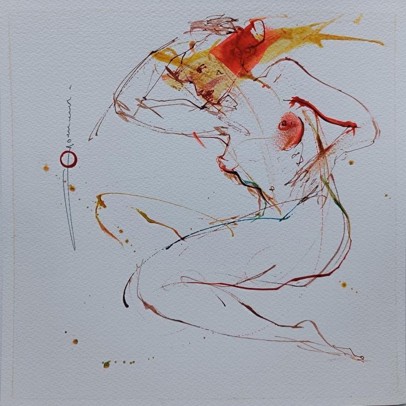 Painting Onycios - 03 - 05 by Goessens Didier | Painting Figurative Acrylic, Watercolor Nude
