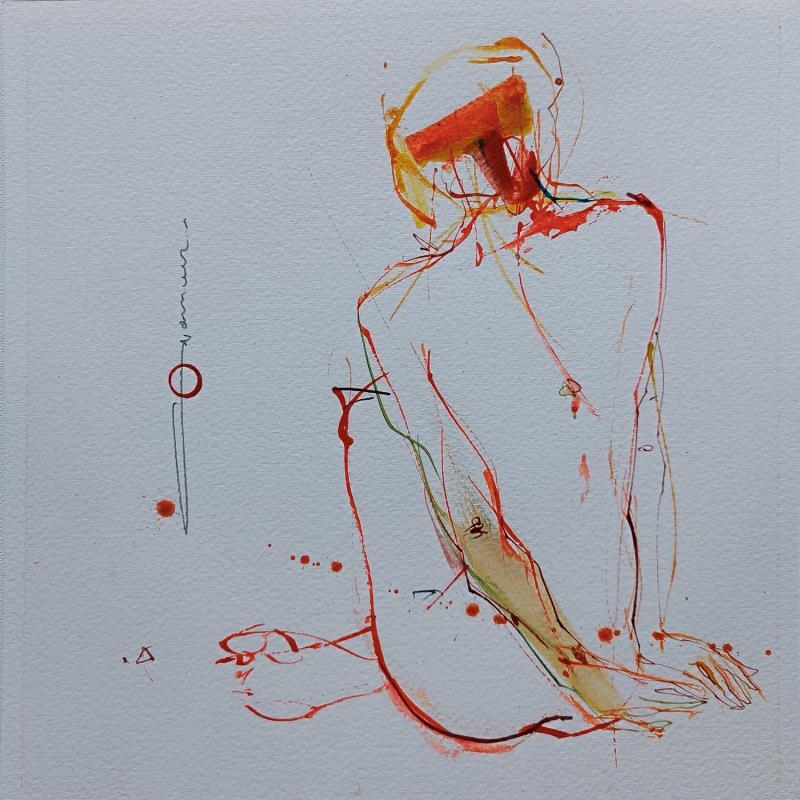 Painting Onycios - 03 - 04 by Goessens Didier | Painting Figurative Watercolor Nude