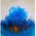 Painting Abstraction # 1358 by Hévin Christian | Painting Abstract Minimalist Wood Oil