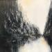 Gemälde Sin City von Levesque Emmanuelle | Gemälde Figurativ Urban Schwarz & Weiß Öl