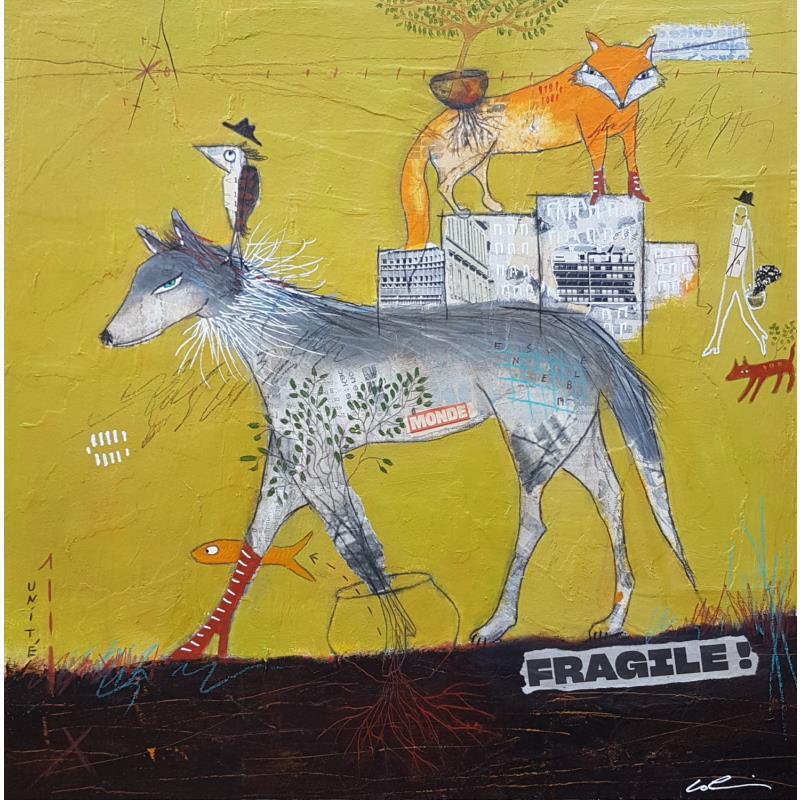 Peinture Unité  par Colin Sylvie | Tableau Art Singulier Animaux