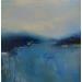 Painting Marine bleu et or by Chebrou de Lespinats Nadine | Painting Abstract Marine Oil