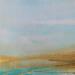 Painting Marine- Estran turquoise or by Chebrou de Lespinats Nadine | Painting Abstract Marine Oil