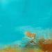 Painting Arbre orange au bord du lac by Chebrou de Lespinats Nadine | Painting Abstract Landscapes Oil