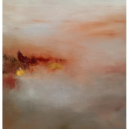 Peinture Paysage brumeux par Chebrou de Lespinats Nadine | Tableau Abstrait Huile