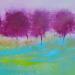 Gemälde Arbres violet 1 von Chebrou de Lespinats Nadine | Gemälde Abstrakt Landschaften