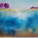 Painting Arbres violet 3 by Chebrou de Lespinats Nadine | Painting Abstract Landscapes Oil