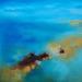 Gemälde Rochers von Chebrou de Lespinats Nadine | Gemälde Abstrakt Landschaften Öl