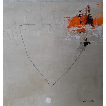 Painting abstract beige B 43 by Wilms Hilde | Painting Abstract Mixed Minimalist, Pop icons