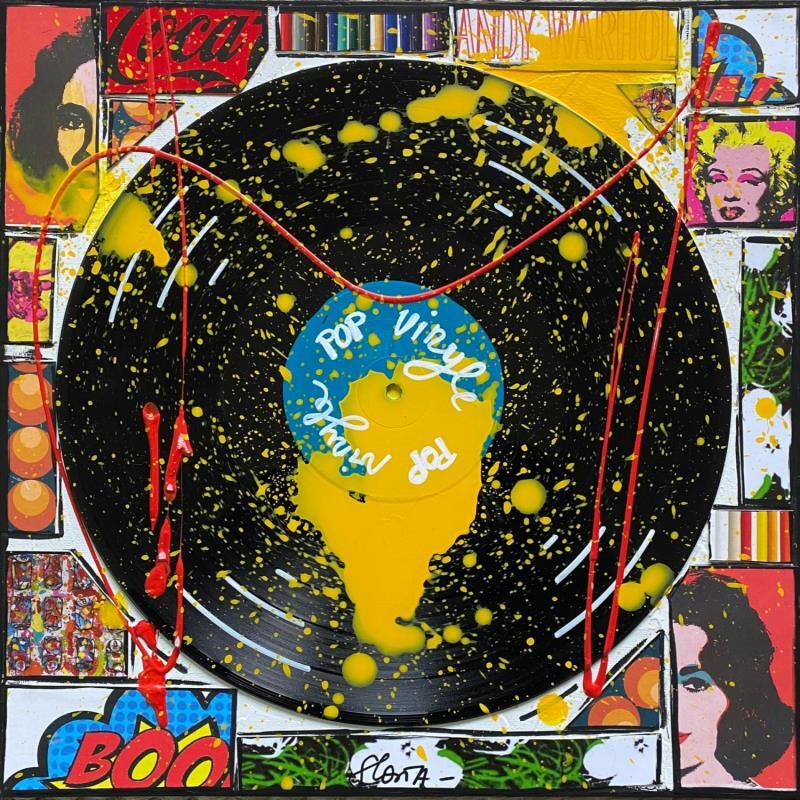Painting POP VINYLE by Costa Sophie | Painting Pop art Acrylic, Gluing, Posca, Upcycling Pop icons