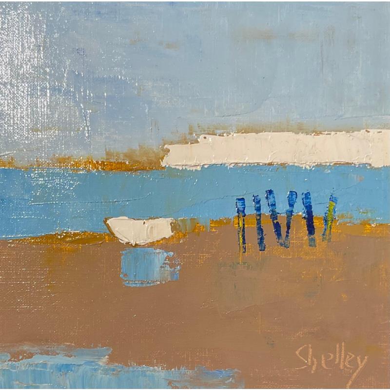 Painting Lagon by Shelley | Painting Abstract Oil