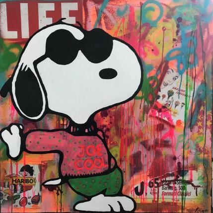 Painting Snoopy pop by Kikayou | Painting Pop art Acrylic, Gluing, Graffiti, Posca Pop icons