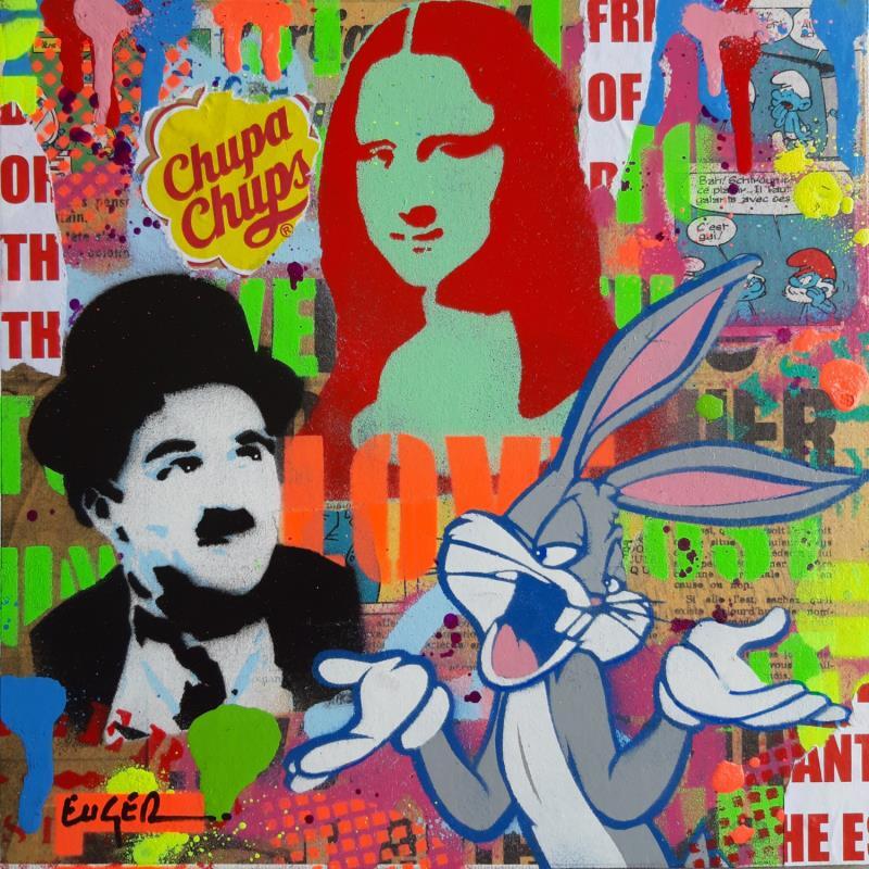 Painting ICONS by Euger Philippe | Painting Pop-art Acrylic, Cardboard, Gluing, Graffiti Pop icons