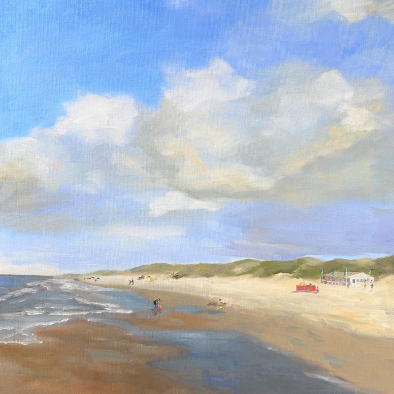 Painting Voorjaar strand 23WS216 by Lynden (van) Heleen | Painting Figurative Marine Oil