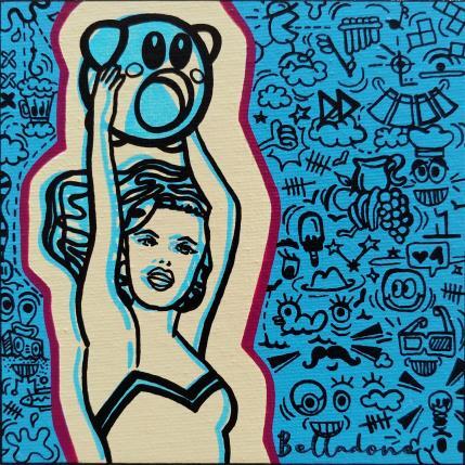 Painting Femme au kirby by Belladone | Painting  Acrylic, Posca Pop icons