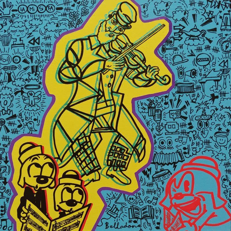 Painting La chorale by Belladone | Painting Pop-art Acrylic, Posca Music, Pop icons