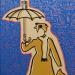 Gemälde Umbrella von Belladone | Gemälde Pop-Art Pop-Ikonen Acryl Posca
