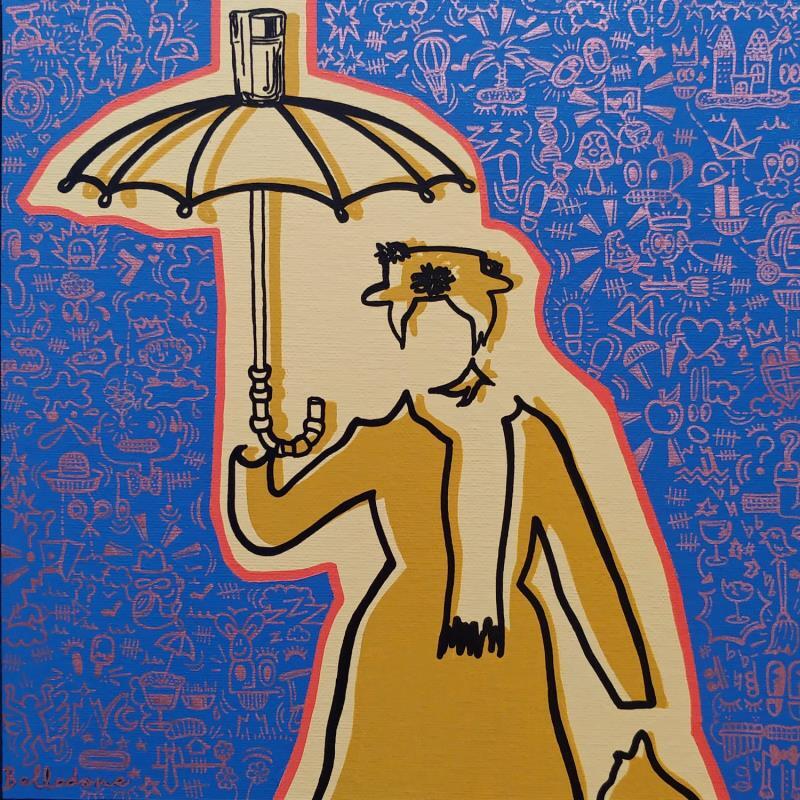 Gemälde Umbrella von Belladone | Gemälde Pop-Art Pop-Ikonen Acryl Posca