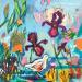 Gemälde Symphonie en couleurs 1 von Bertre Flandrin Marie-Liesse | Gemälde Figurativ Natur Acryl
