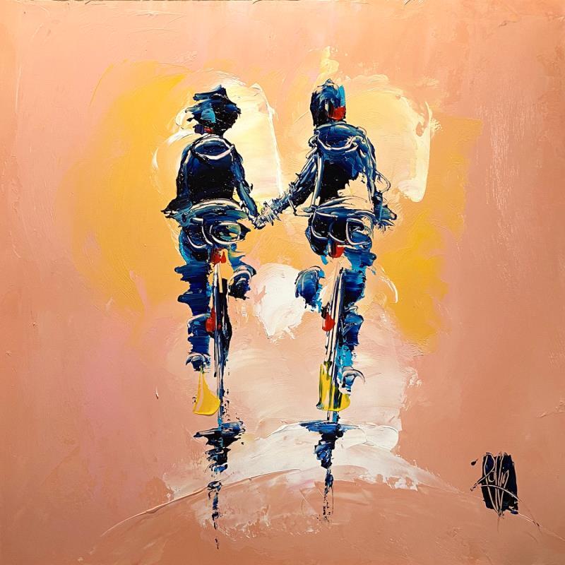 Painting Belle Vie by Raffin Christian | Painting Figurative Acrylic, Oil Life style