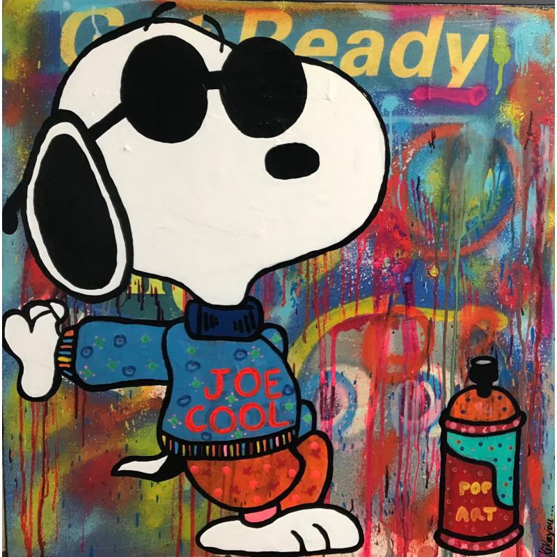 Painting Snoopy street art by Kikayou | Painting Pop-art Acrylic Pop icons