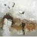 Peinture Du périple à l'errance par Han | Tableau Abstrait Mixte Paysages