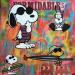 Peinture Snoopy beach par Kikayou | Tableau Pop-art Icones Pop Acrylique