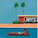 Gemälde Relax von Trevisan Carlo | Gemälde Figurativ Alltagsszenen Architektur Öl