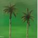 Gemälde Green palm von Trevisan Carlo | Gemälde Figurativ Surrealismus Natur Öl Acryl