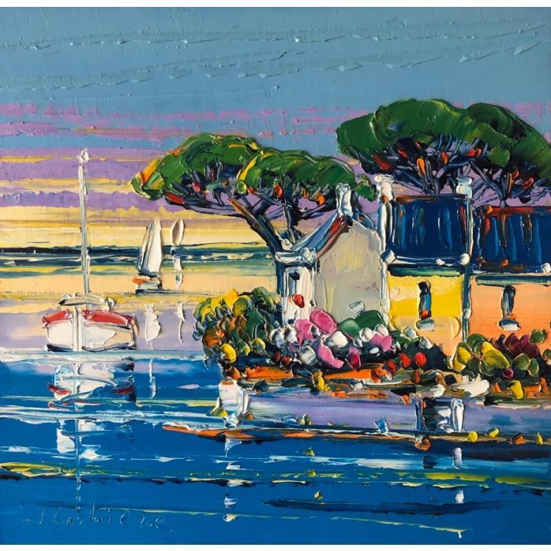 Painting Côte du Morbihan by Corbière Liisa | Painting Figurative Landscapes Oil
