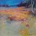 Gemälde Blue sky and wheat von Petras Ivica | Gemälde Figurativ Landschaften Öl