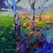 Gemälde Trees von Petras Ivica | Gemälde Figurativ Landschaften Öl