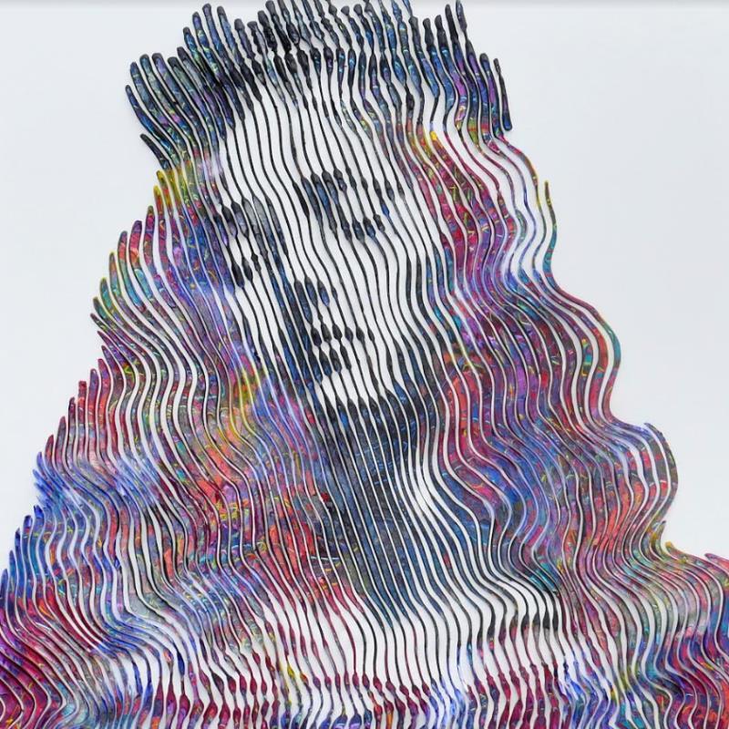 Painting Marie Queen of Heaven by Schroeder Virginie | Painting Pop-art Acrylic, Oil Pop icons