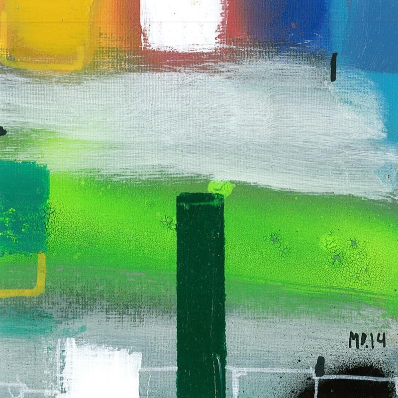 Painting Sans titre 4 by Pedersen Morten | Painting Abstract Mixed Minimalist