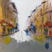 Painting F3 Rue d'un jour by Raffin Christian | Painting Figurative Urban Oil Acrylic