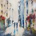 Painting Tous les deux by Raffin Christian | Painting Figurative Urban Oil Acrylic
