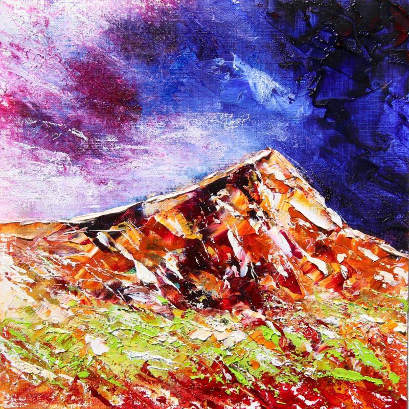 Painting La montagne Sainte-Victoire fauve nocturne #3 by Reymond Pierre | Painting Figurative Oil